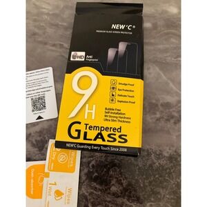NEW'C 3 Pack Tempered Glass Screen Protector for iPhone 16 Pro with Lens Covers